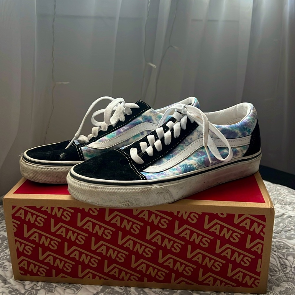 Tie dye vans size 7.5 W